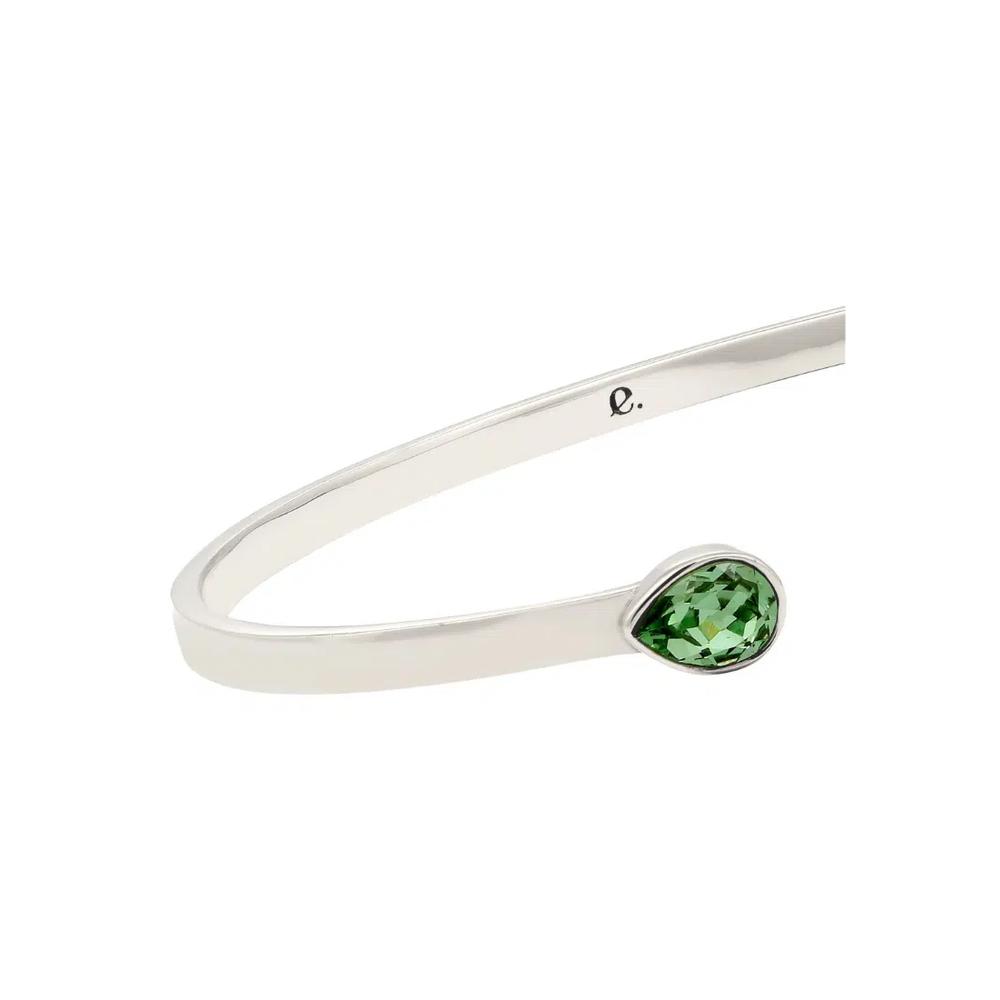 Swarovski® Кристальный открытый браслет-манжета – 925 серебро 4