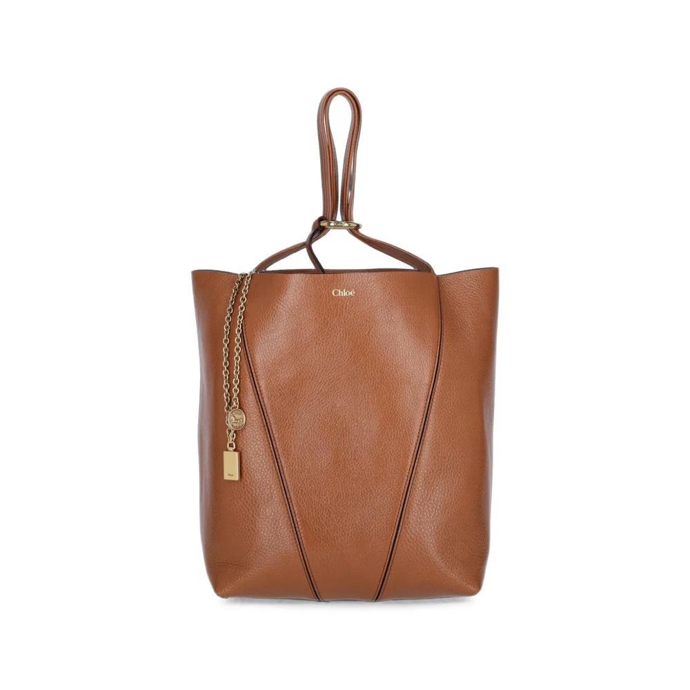 logo-print leather tote bag 3
