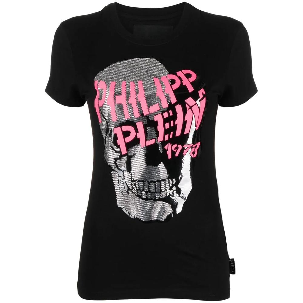 Футболка Skull Strass с V-образным вырезом 1