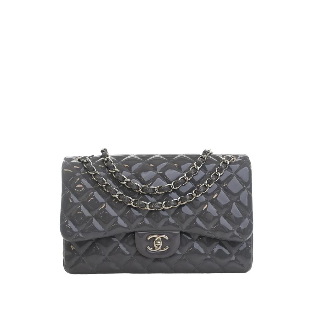 Сумка на плечо Jumbo Classic Striped Patent Double Flap (2012 годы) 1