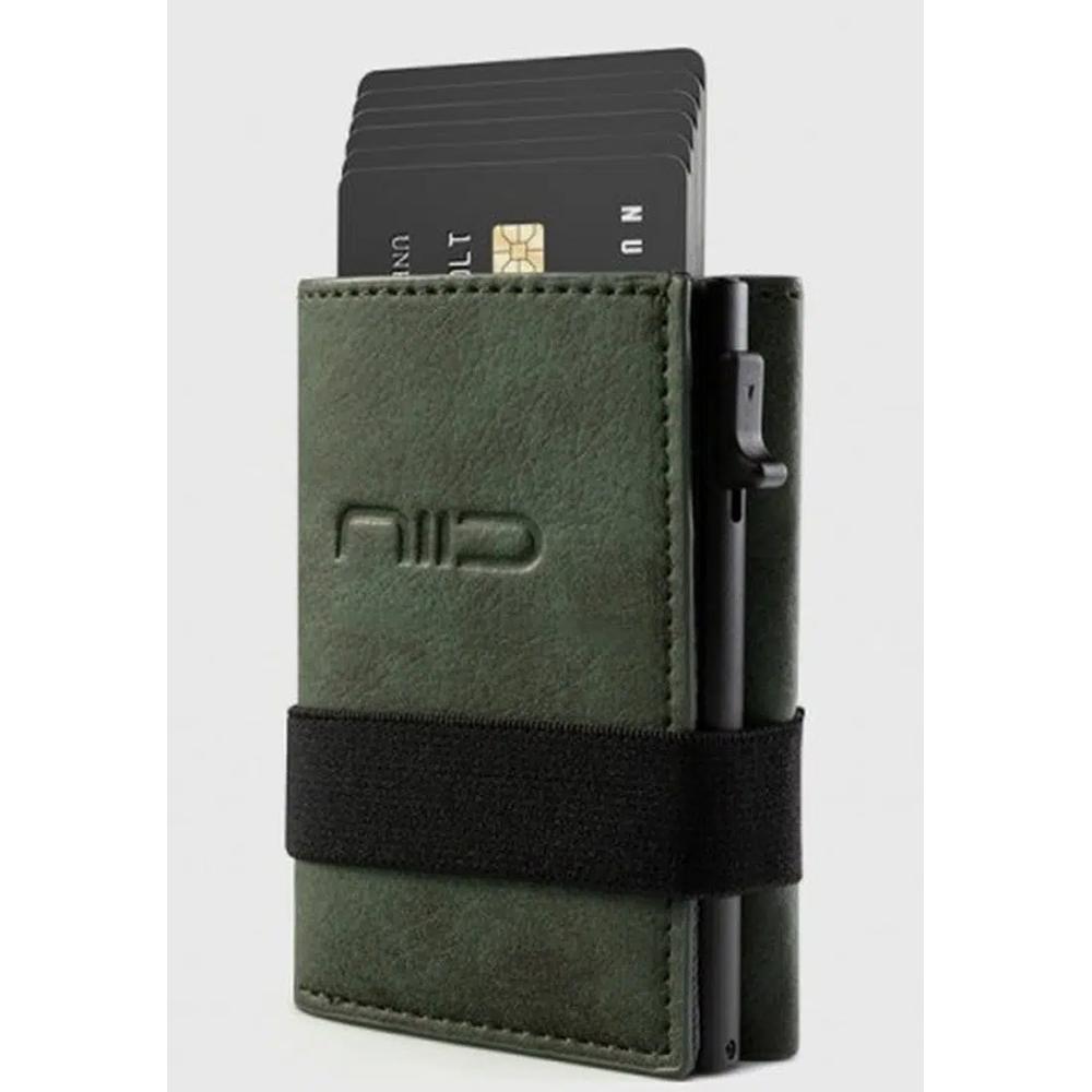 NIID Экокожаный мини-кошелек - Темно-зеленый 1