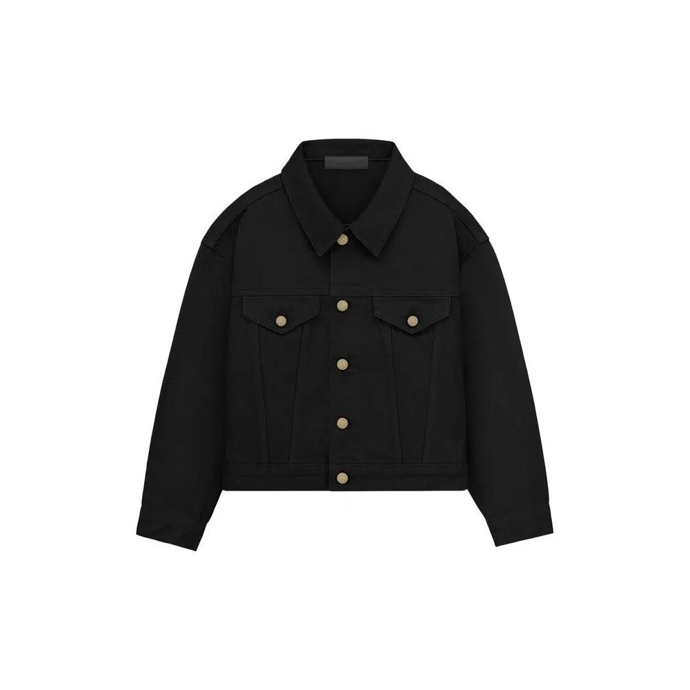 Джинсовые куртки Fear of God Essentials Kids Denim Jacket 'Jet Black' 1