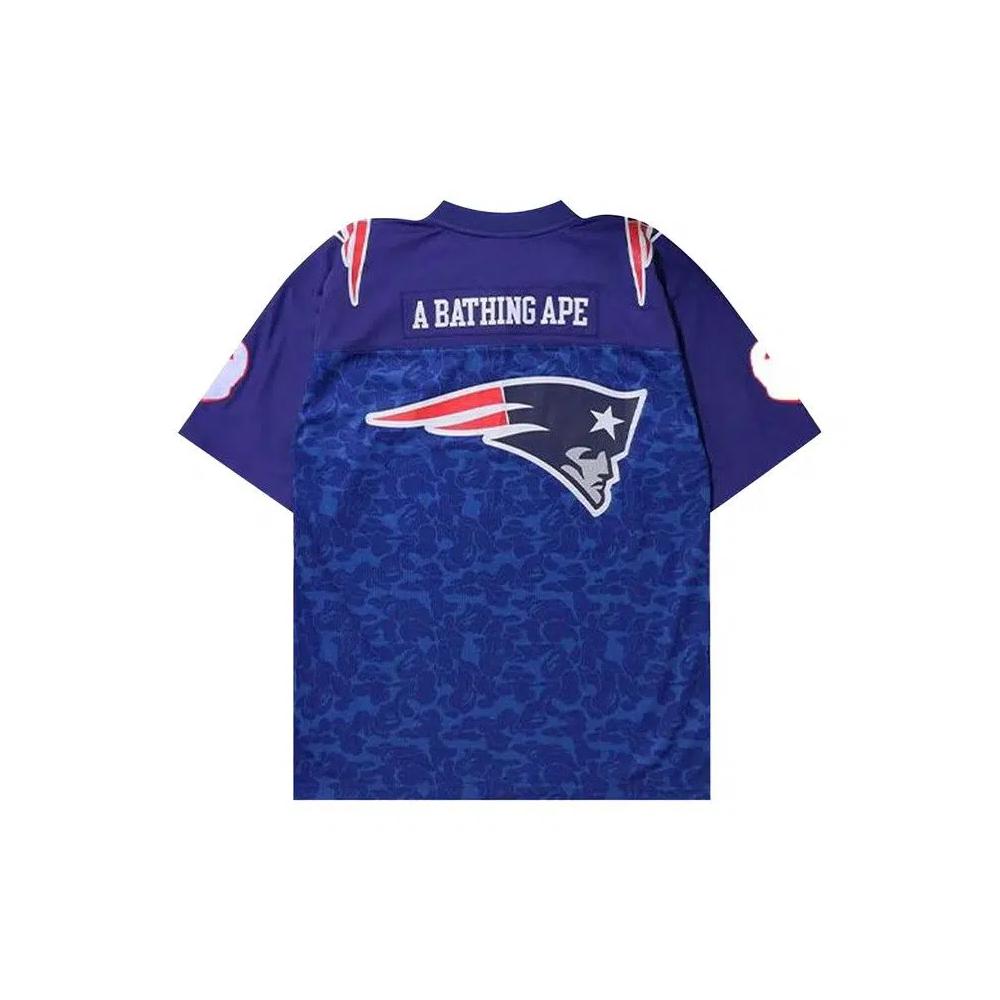 Джерси BAPE x Mitchell & Ness NFL New England Patriots Legacy Jersey 'Blue' 2