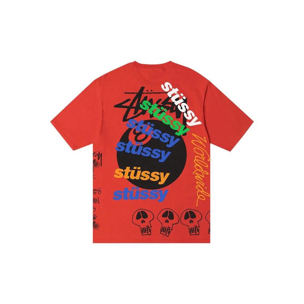 Футболки Stussy Test Strike Pigment Dyed Tee 'Tomato' 2
