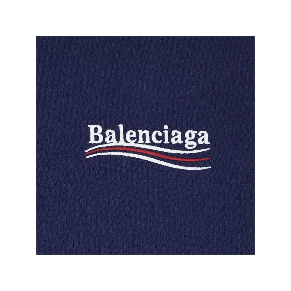 Футболки Balenciaga Small Fit T-Shirt 'Pacific Blue/White' 3