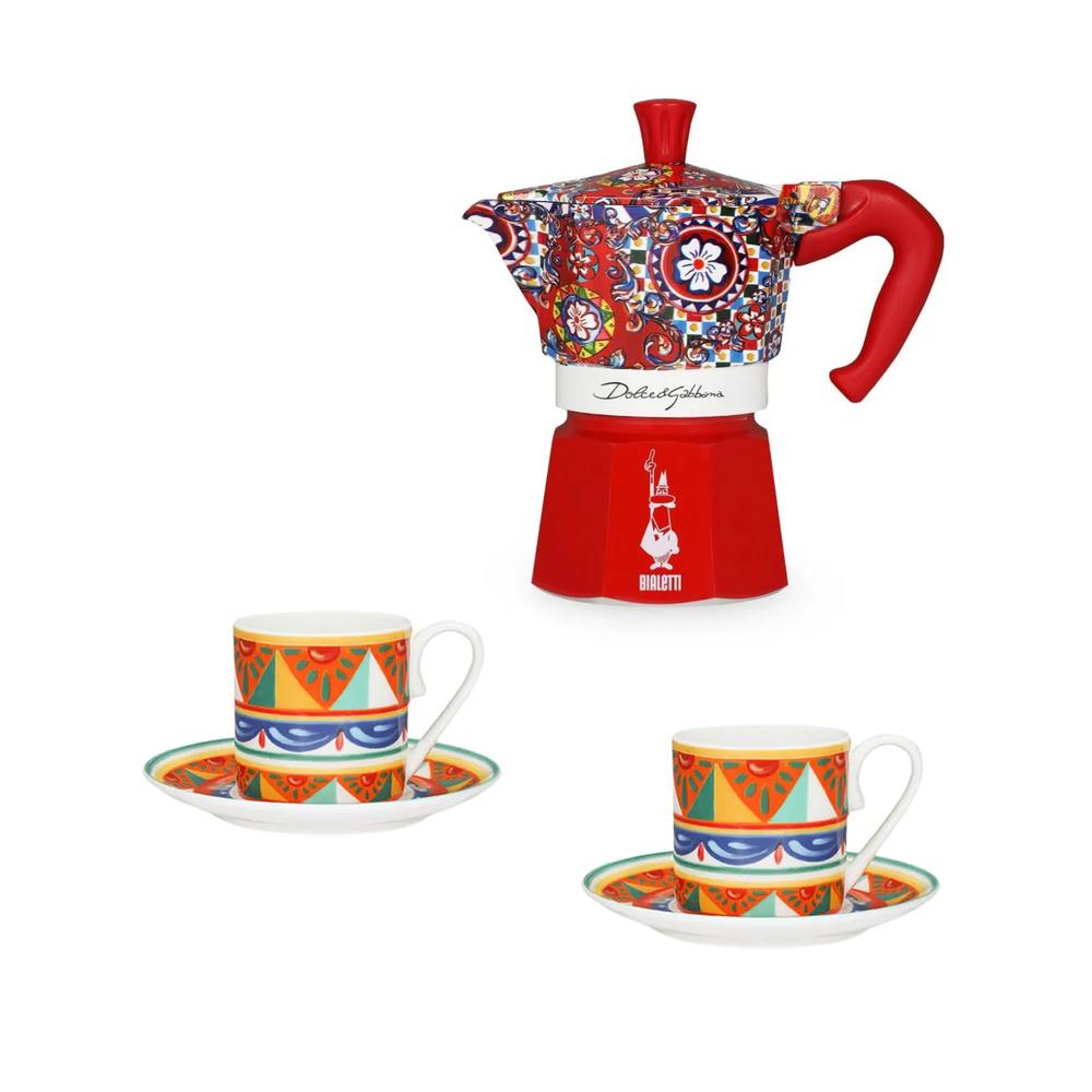 Набор из двух чашек для кофе и эспрессо из коллаборации с Bialetti Moka Express 1
