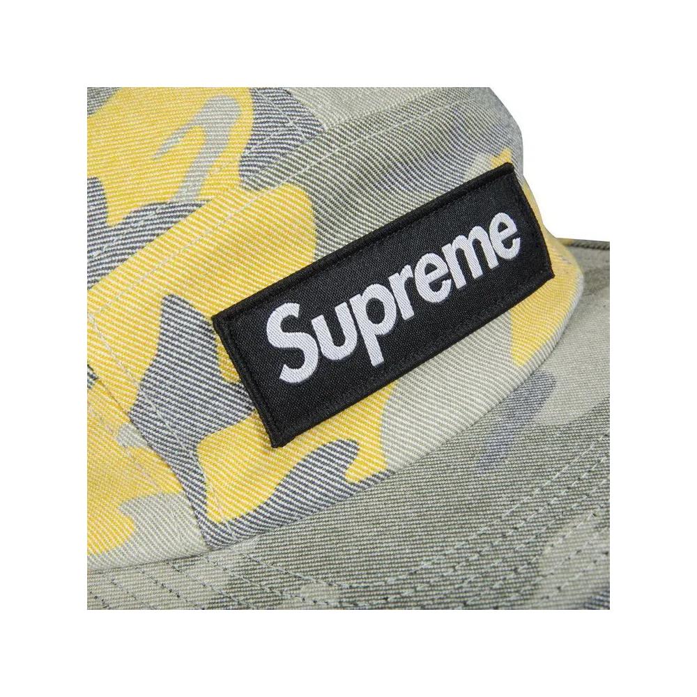 Кепки Supreme Washed Out Camo Camp Cap 'Yellow' 2