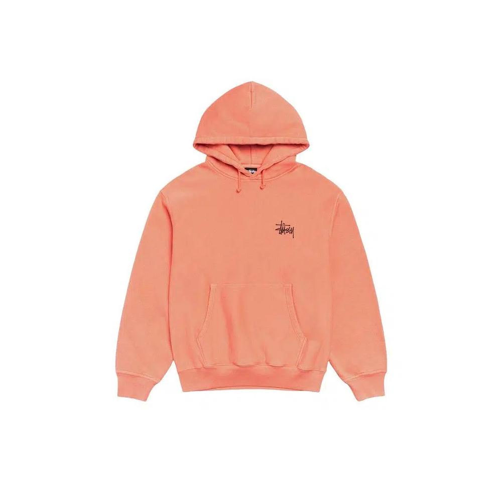 Худи Stussy Basic Pigment Dyed Hood «Sherbert» 1