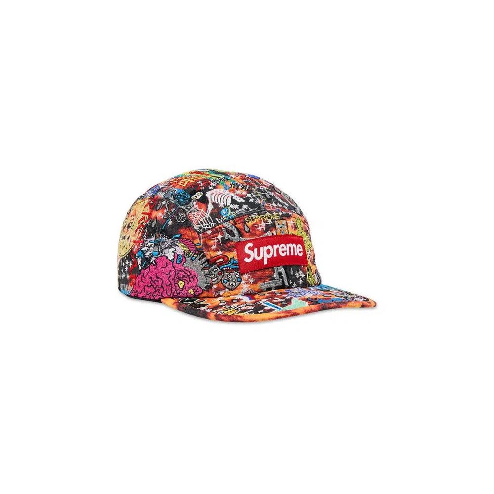 Кепка Supreme Aoi Embroidered Camp Cap 'Flames' 2