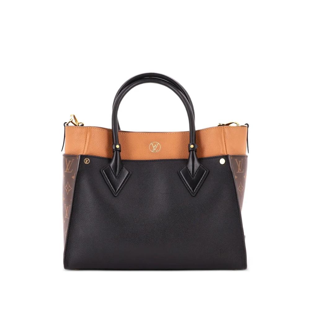 Сумка-тоут On My Side Leather with Monogram Canvas MM 2