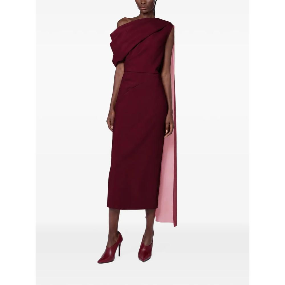 Maite draped panel midi dress 2