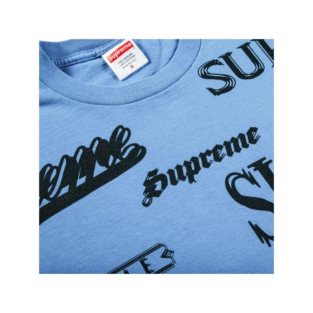 Футболки Supreme Multi Logo Tee 'Bright Blue' 2