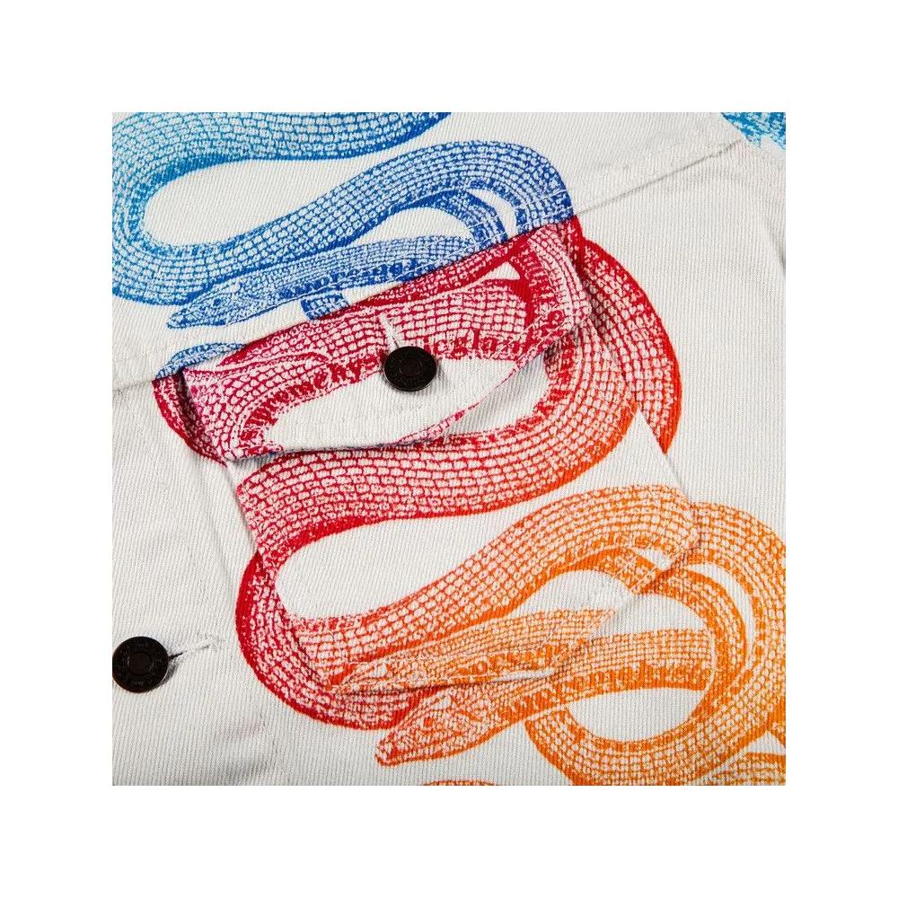 Джинсовая куртка Supreme x Hysteric Glamour Snake Denim Trucker Jacket 'White' 2