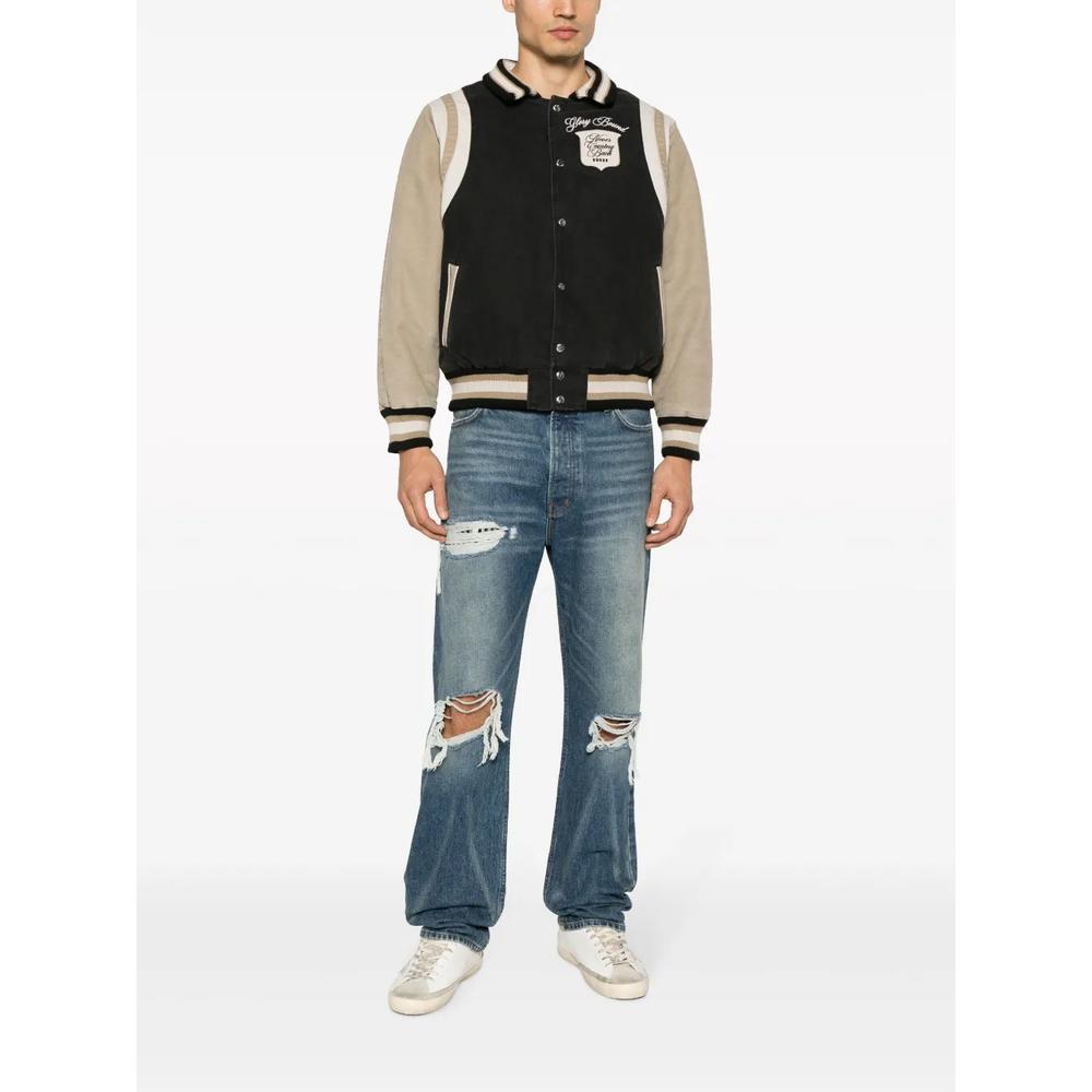 Boxer distressed straight-leg jeans 2
