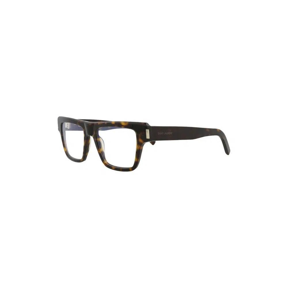 Очки Saint Laurent Square-Frame Acetate Optical Frames 'Havana Transparent' 2