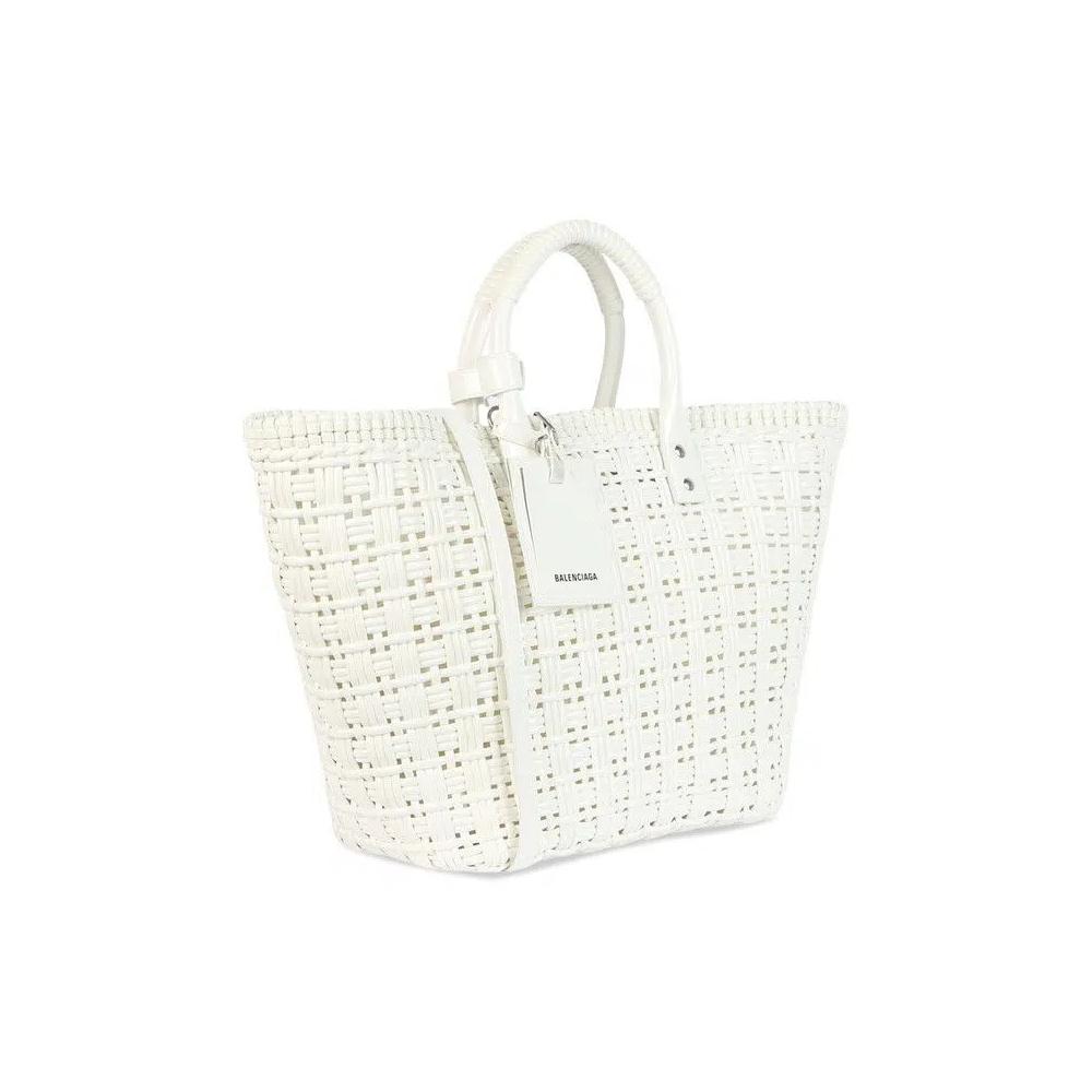 Сумки с ручками Balenciaga Bistro S Basket Top Handle Bag 'Optic White' 2