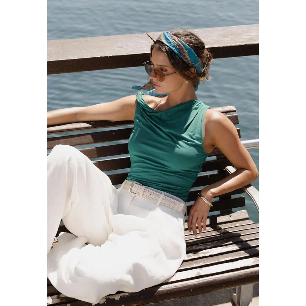 Топ Cici Bamboo Twist Shoulder 2