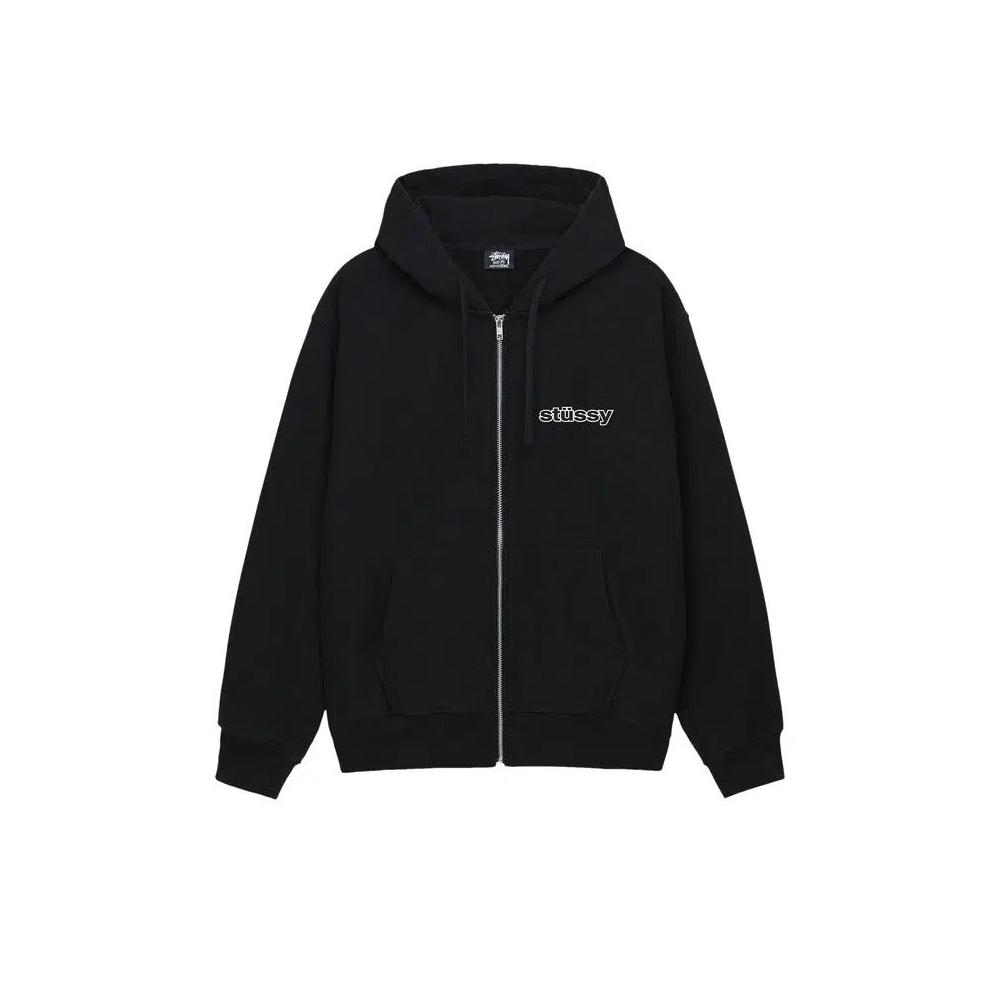 Худи на молнии Stussy SS-Link Zip Hoodie 'Black' 1