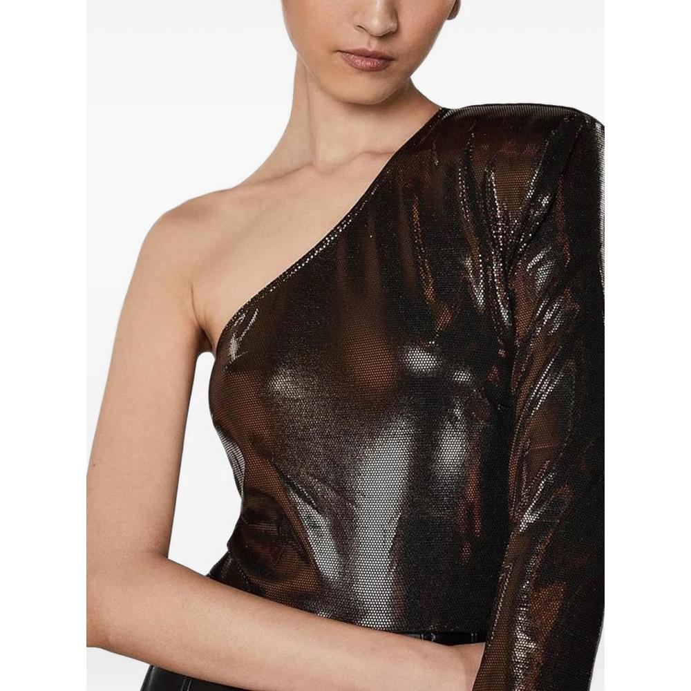 one-shoulder metallic blouse 4