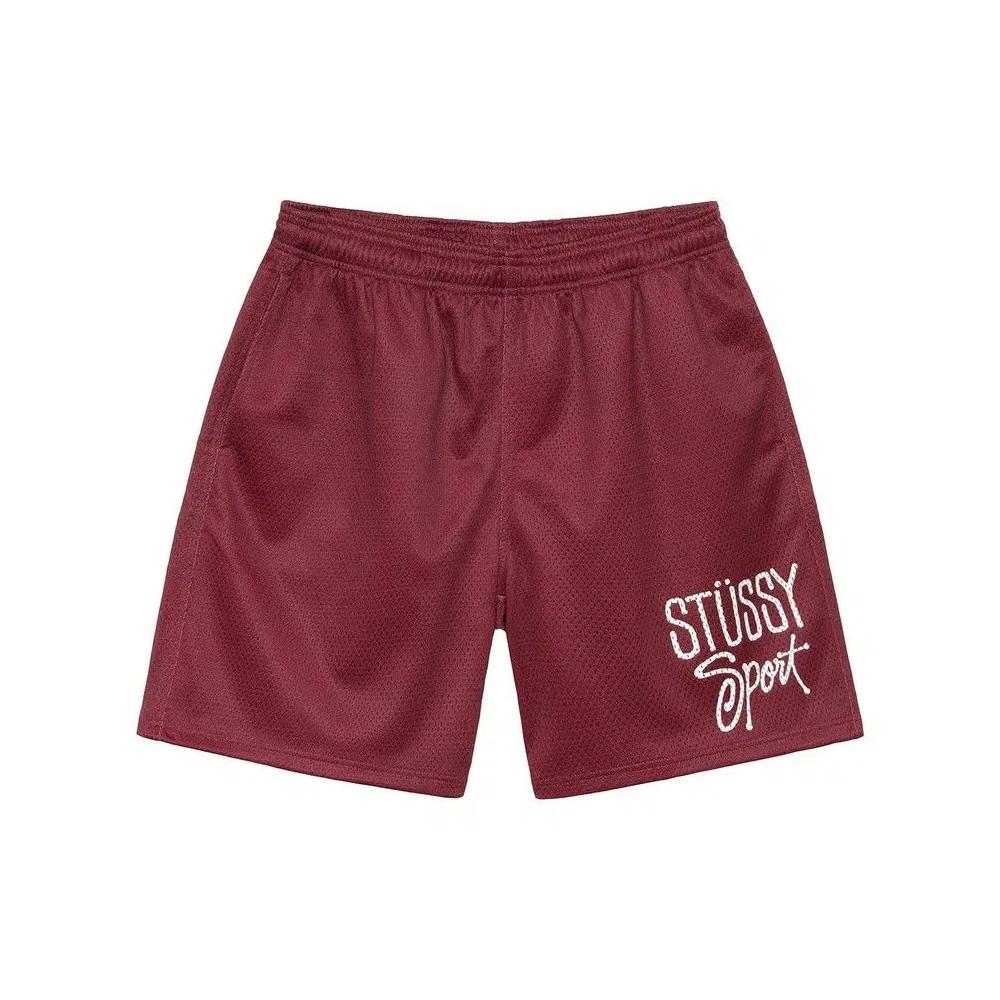 Шорты Stussy Mesh Short Sport 'Maroon' 1
