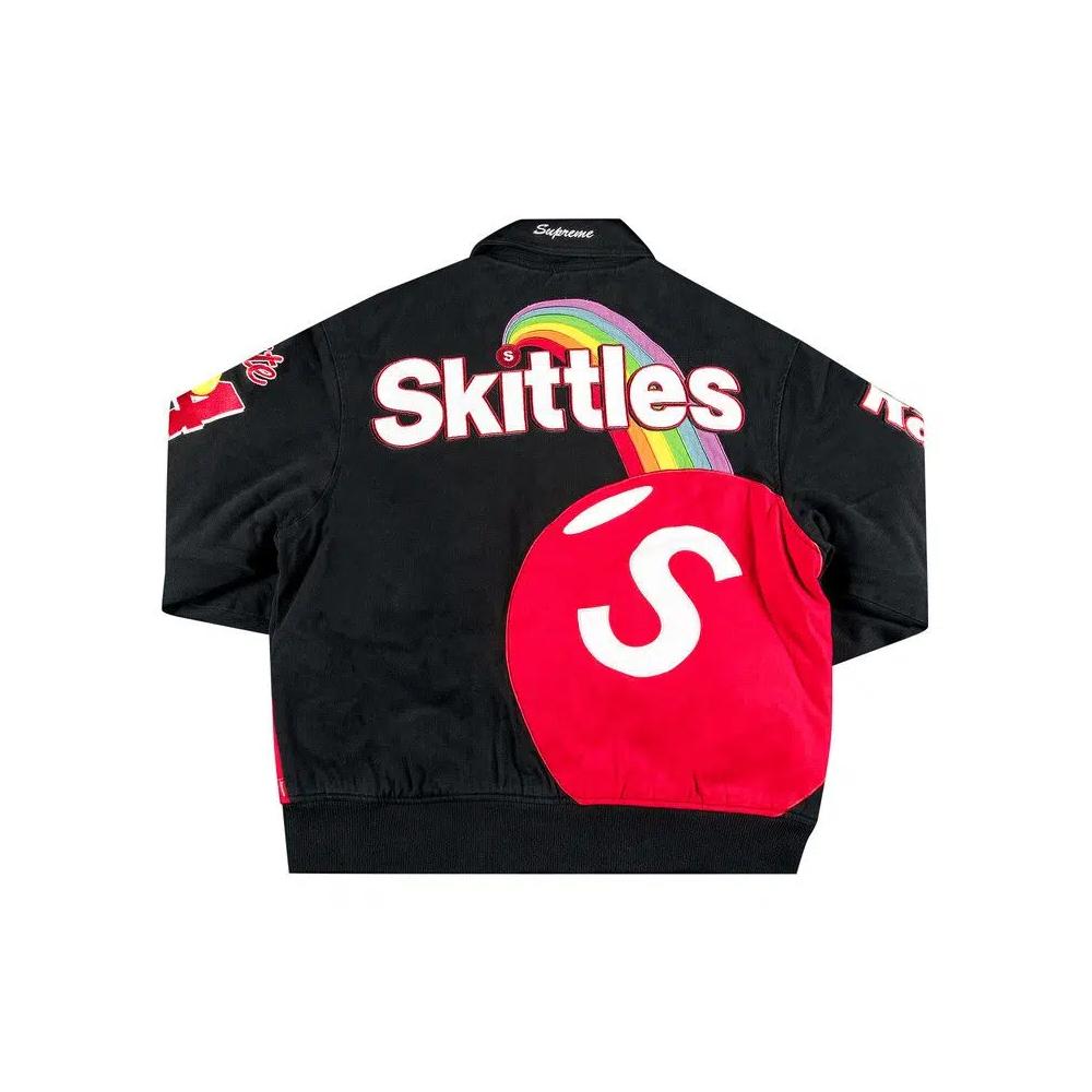 Бомберы Supreme x Skittles x Mitchell & Ness Varsity Jacket "Black" 2