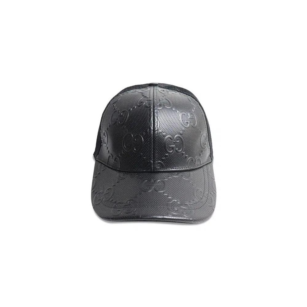 Кепки Gucci Бейсболка GG Embossed 'Black' 1