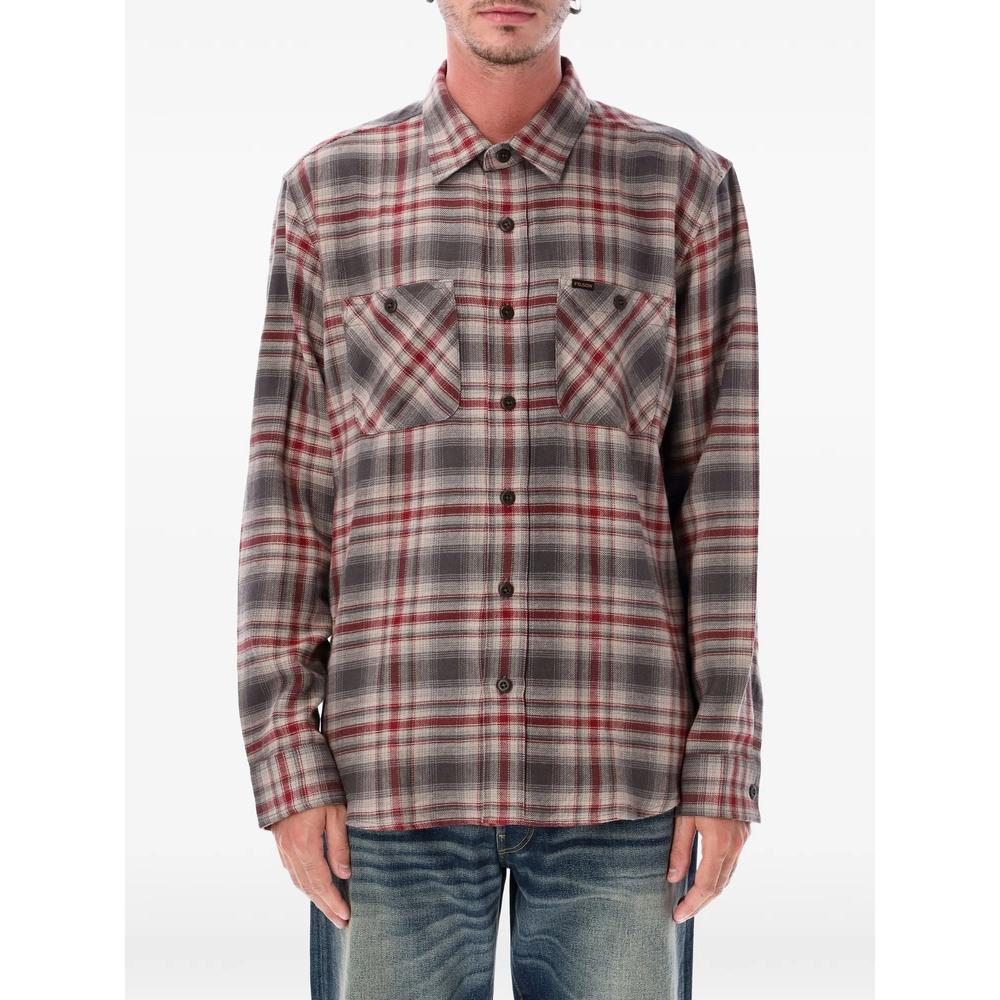 Rangeland check-pattern button-up shirt 1