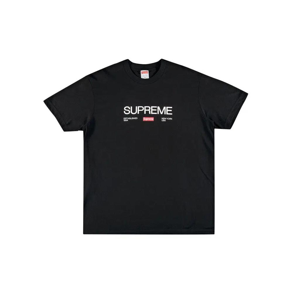 Футболки Supreme Est. 1994 Tee 'Black' 1