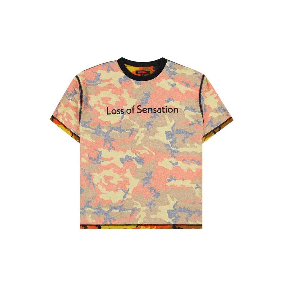 Топы Pleasures Sensation Camo T-Shirt 'Orange' 1