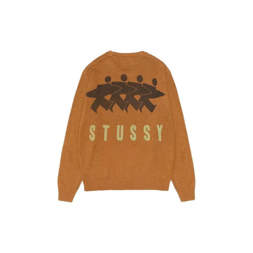 Свитера Stussy Surfman Icon Crew 'Коричневый' 2