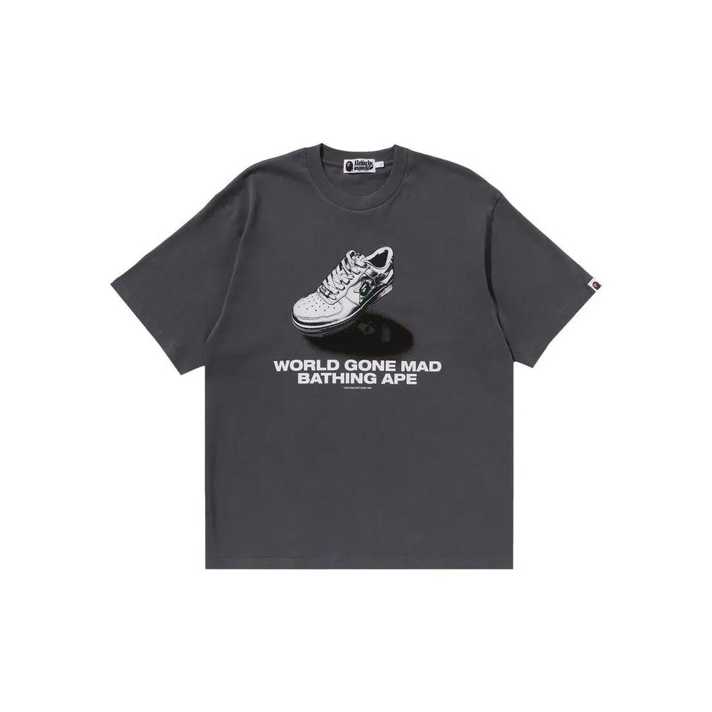 Футболки BAPE Shoes Graphic Tee 'Grey' 1