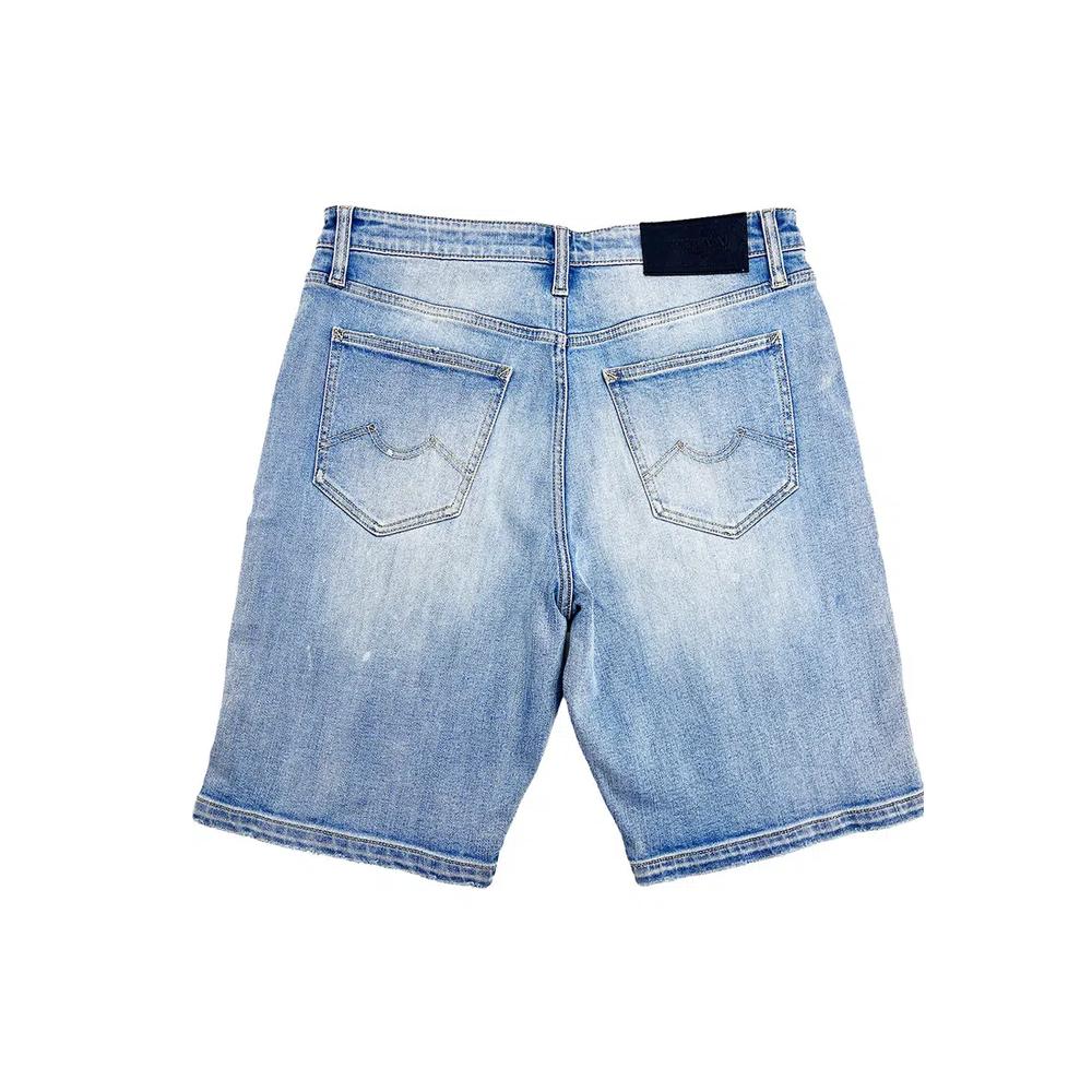 Мужские джинсовые шорты V57 Artisan Pattern Repaired Straight 6