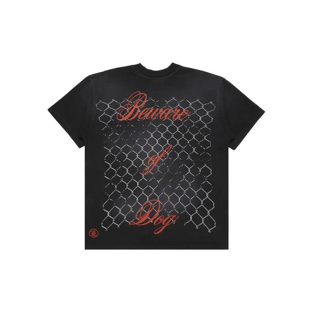 Футболки Hellstar Beware Of Dog Tee 'Black' 2