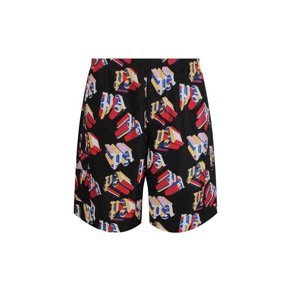 Palm Angels 3D Logo Swim Shorts «Черный/красный» 1