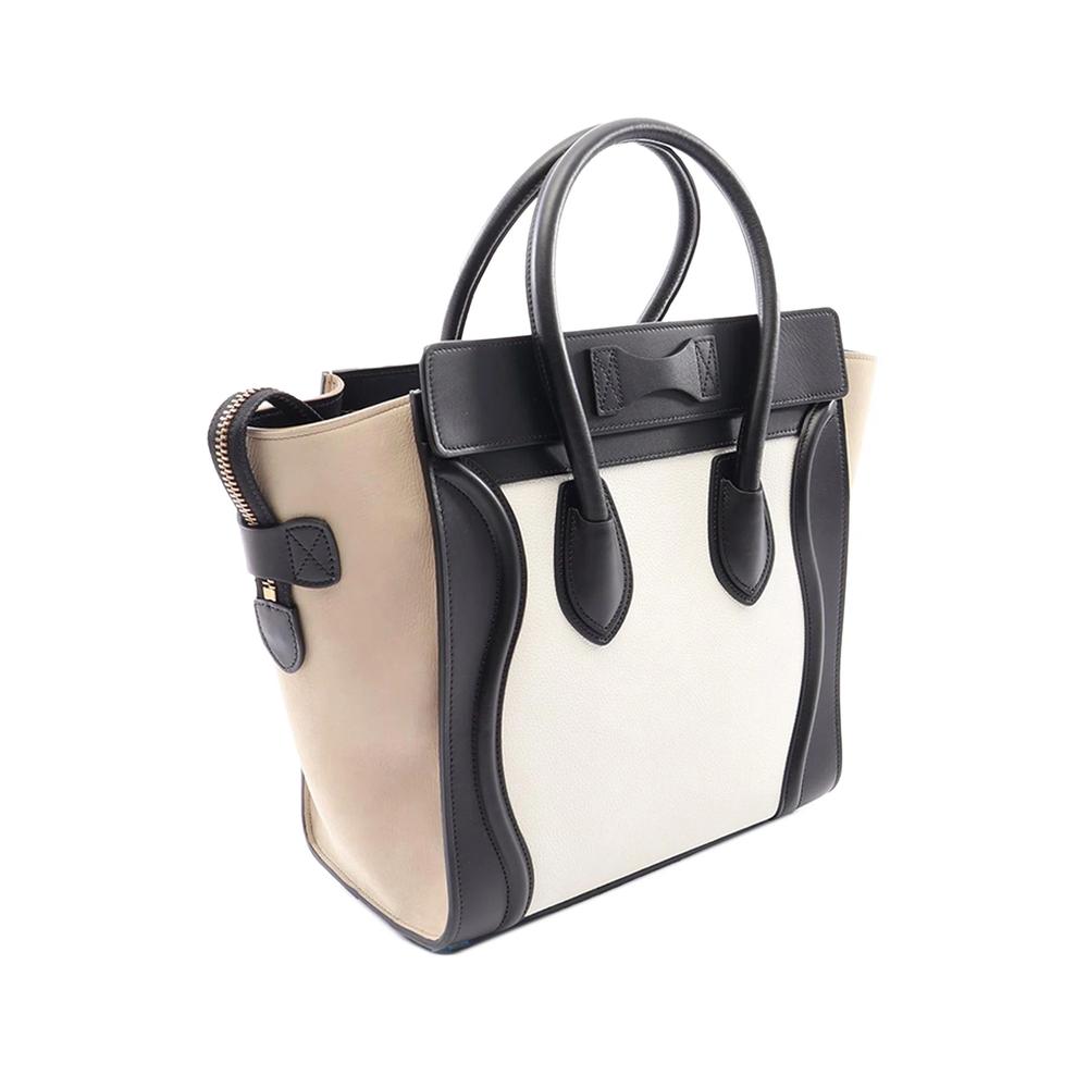 2010-2026 Micro Tricolor Leather Luggage Tote handbag 3