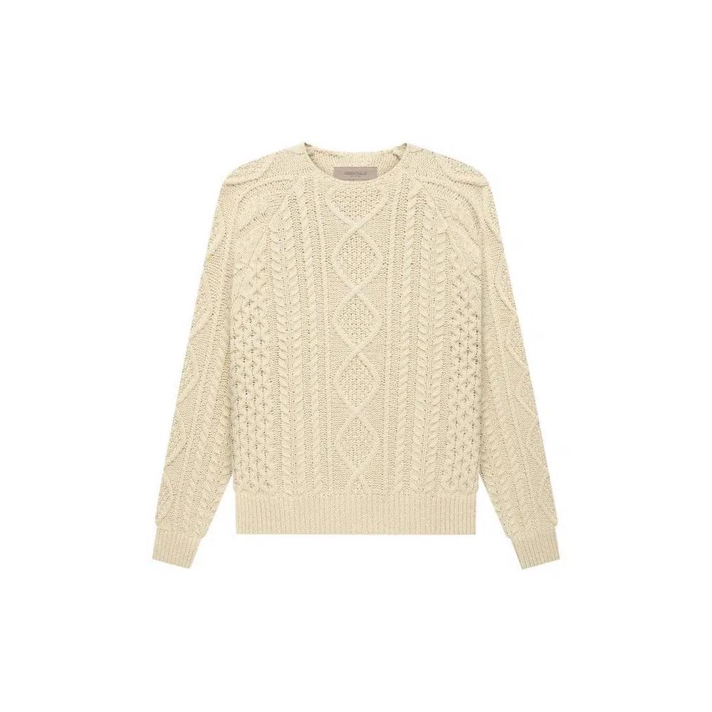 Свитер Fear of God Essentials Cable Knit 'Eggshell' 1