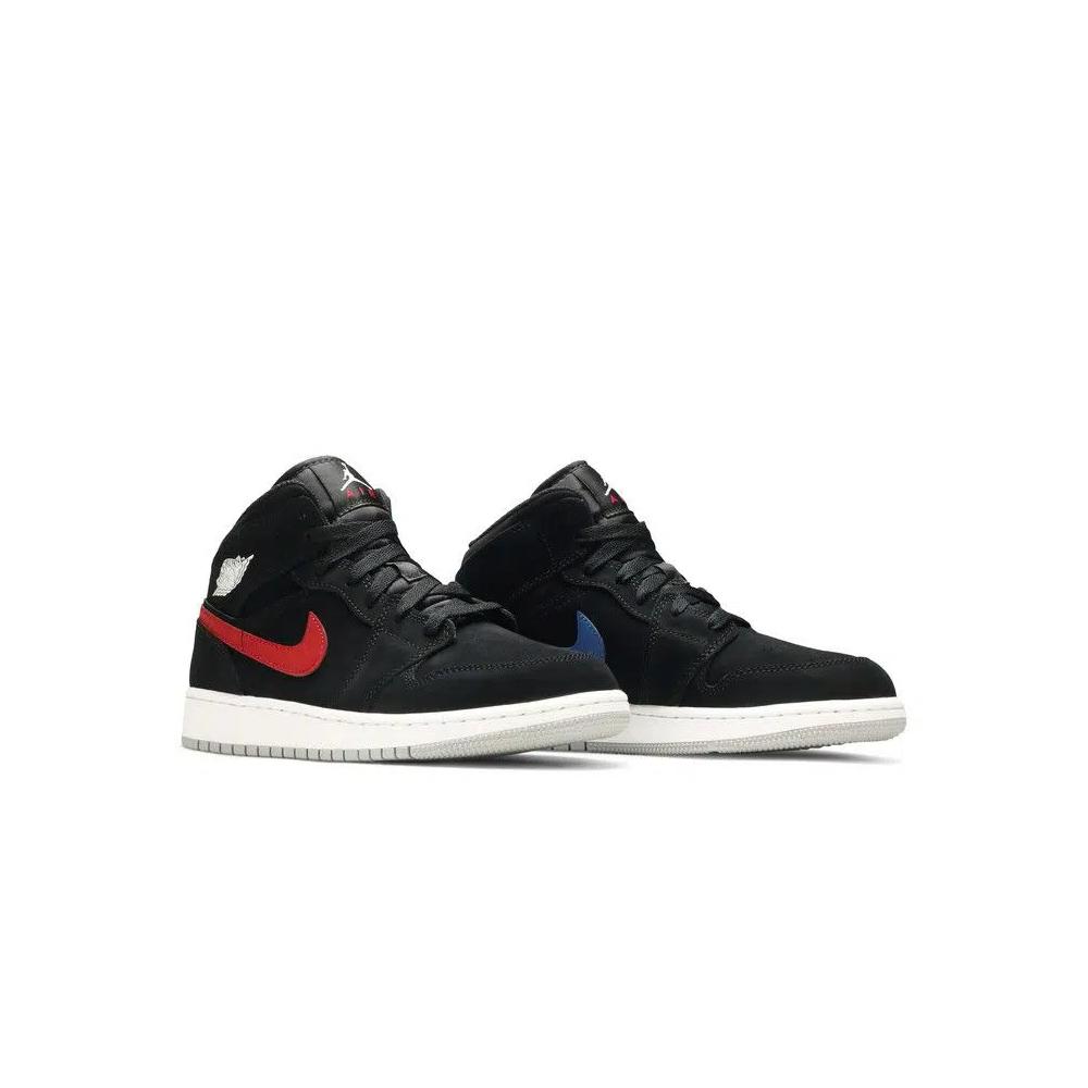 Кроссовки Air Jordan 1 Retro Mid GS 'Black University Red' 8