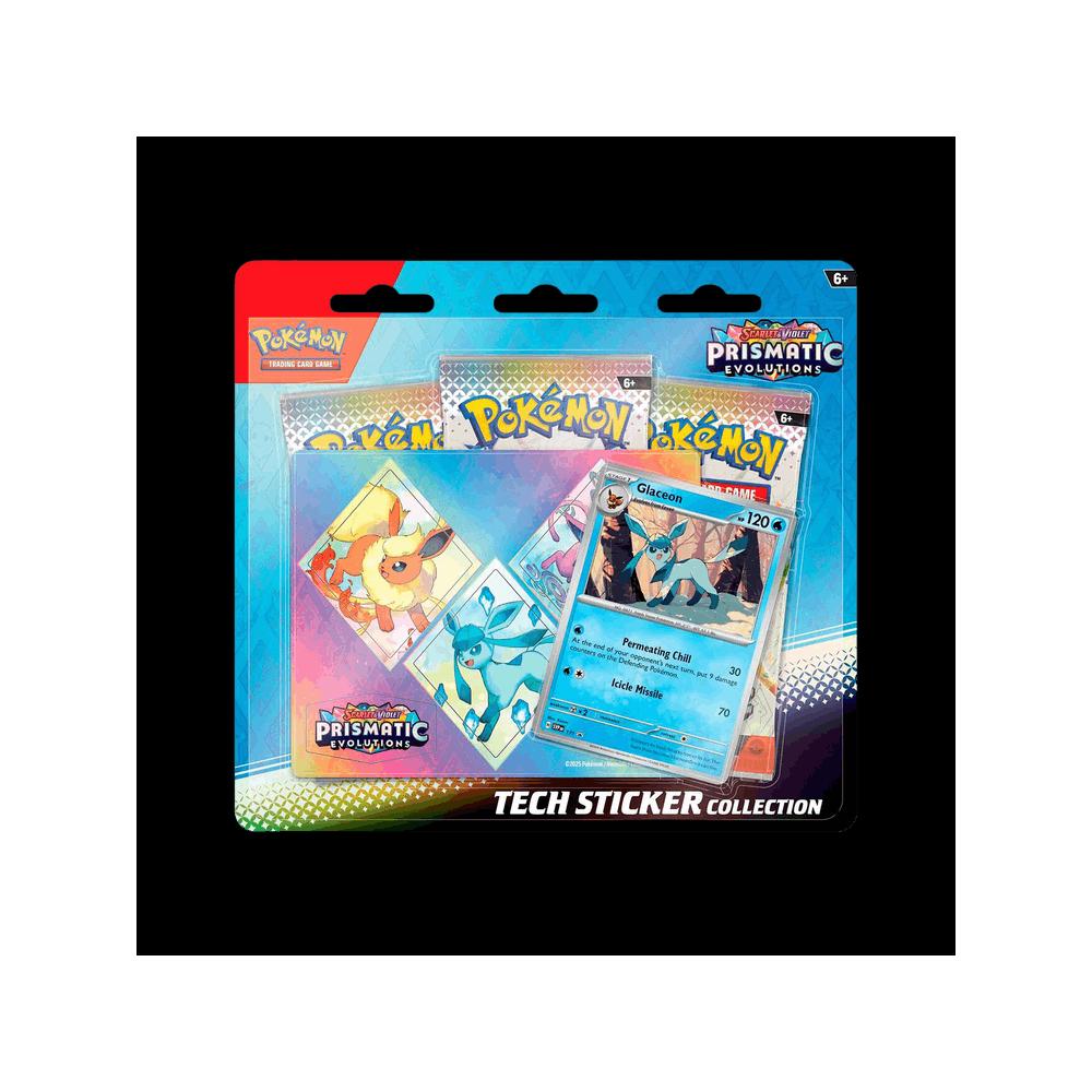 Коллекционные карты Pokémon Scarlet & Violet: Prismatic Evolutions 3 Pack Tech Sticker Collection 'Glaceon' 1