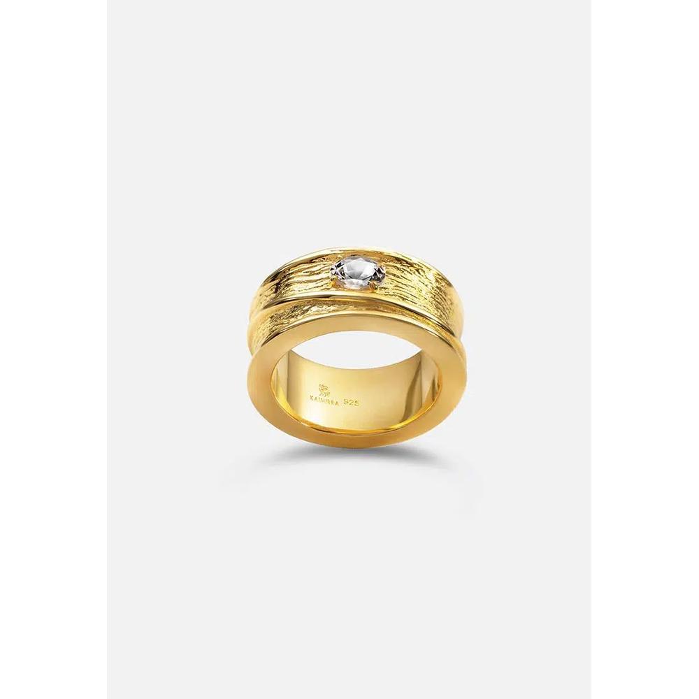 Солёная рябь Сапфировое кольцо (с покрытием из золота 18K) 1