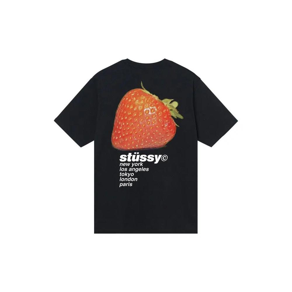 Футболки Stussy Strawberry Tee «Black» 2