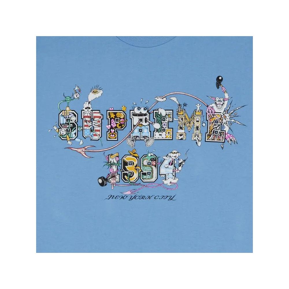 Футболки Supreme Varsity Tee 'Ярко-Синий' 2