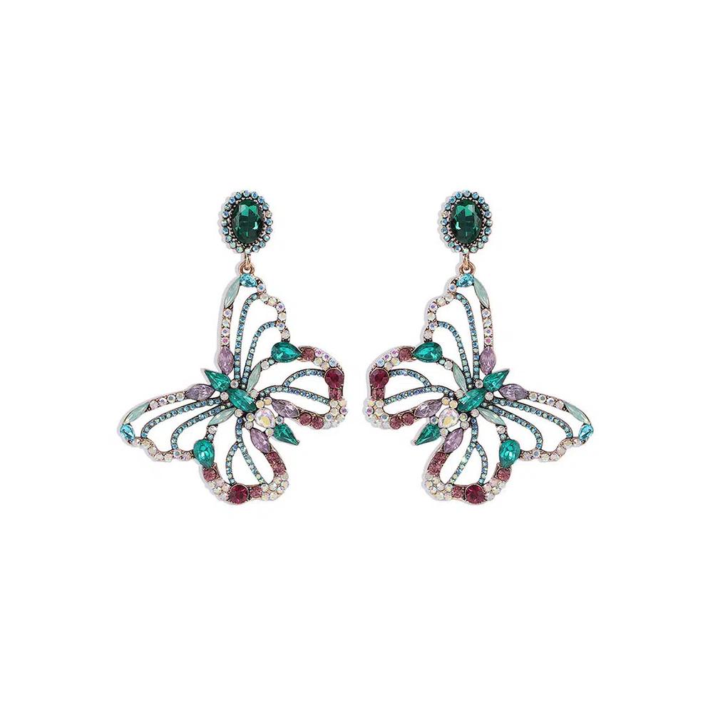 Серьги-капли «Бабочка» A21032415GR 1