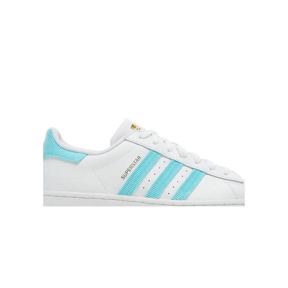 Кроссовки Adidas Superstar 'White Pulse Aqua' 2