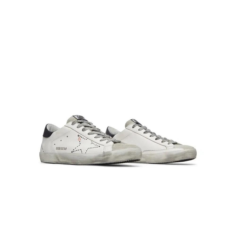 Кроссовки Golden Goose Superstar «Белый Темно-синий» 8