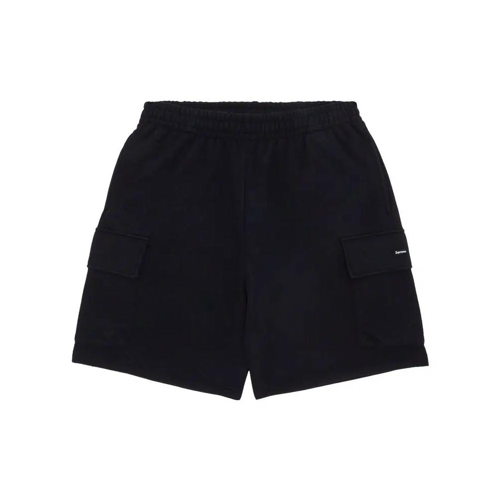 Шорты Supreme Small Box Baggy Cargo Sweatshort 'Black' 1