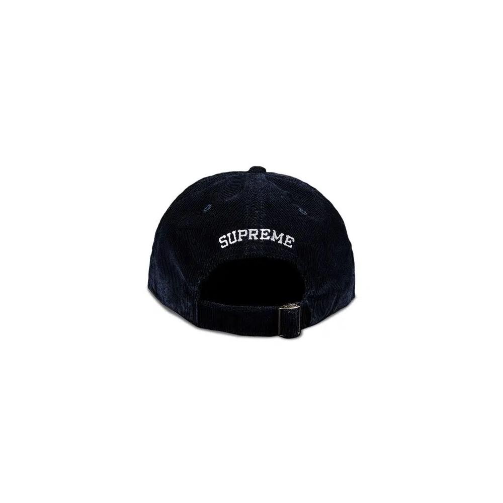 Кепки Supreme Fine Wale Corduroy S Logo 6-Panel 'Navy' 2