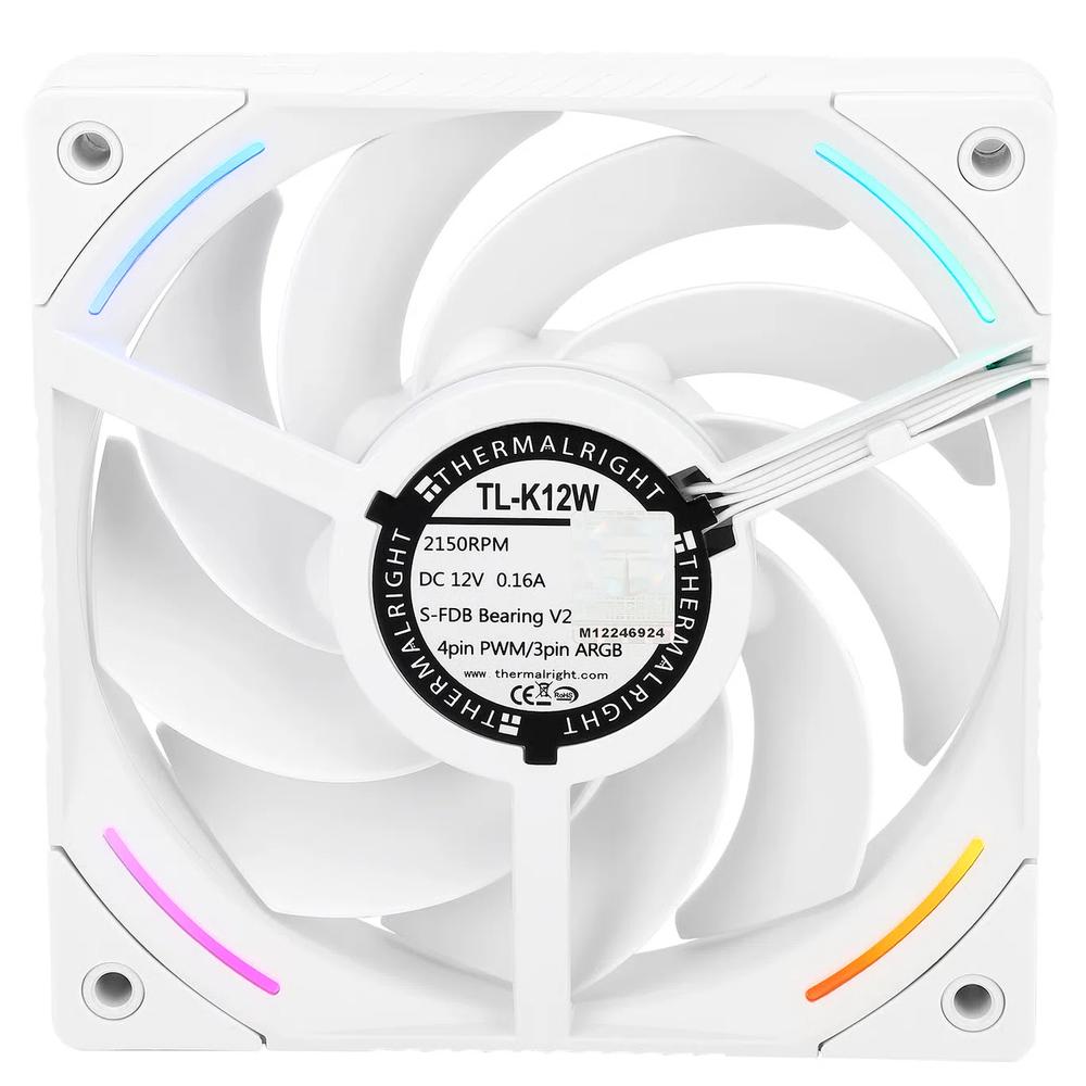 ThermalRight TL-K12W ARGB 120mm вентилятор - White белый 4