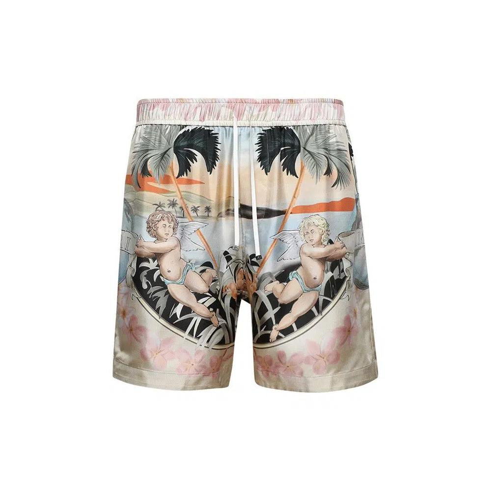 Шорты Amiri Cherub Silk Short 'Мультиколор' 1