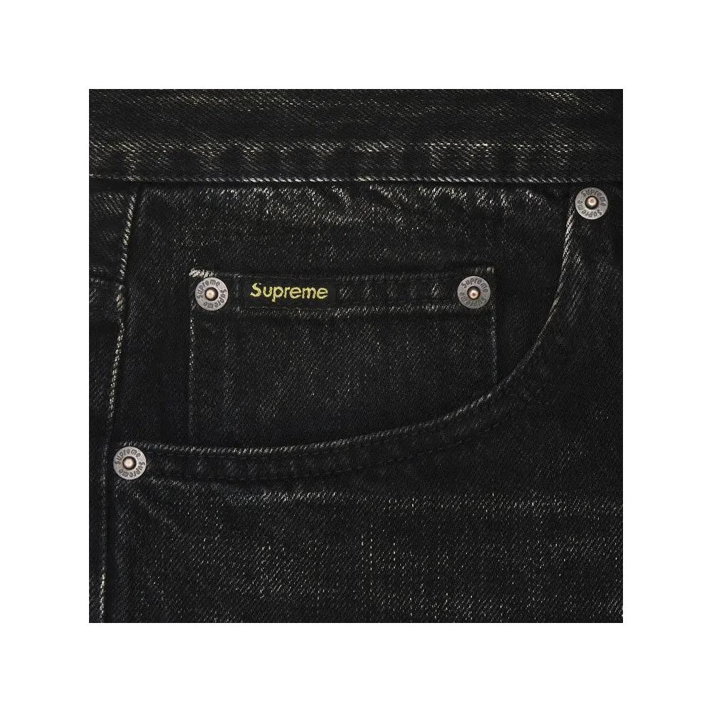 Джинсы Supreme Distressed Loose Fit Selvedge Jean 'Washed Black' 3