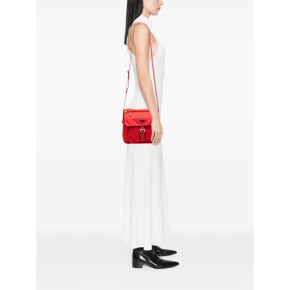 Сумка через плечо Saffiano Trimmed Tessuto Zip Buckle Messenger (2013-2026 годы) 2